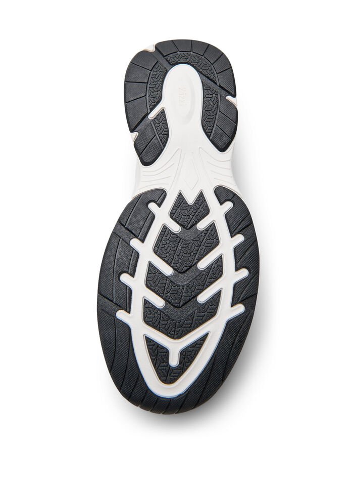 Sneakers in stretchy knit material, Black, Packshot image number 5