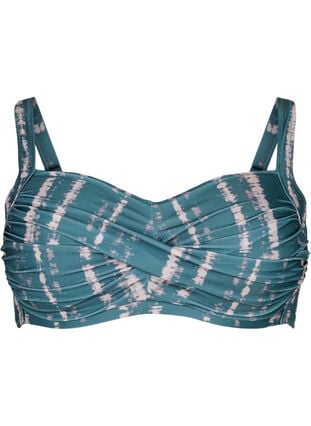 Printed bikini top, Tie Dye AOP, Packshot image number 0