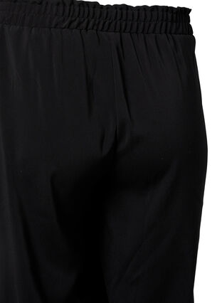 Flared trousers with pockets, Black, Packshot image number 3