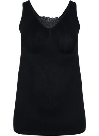 Shapewear top with lace detail