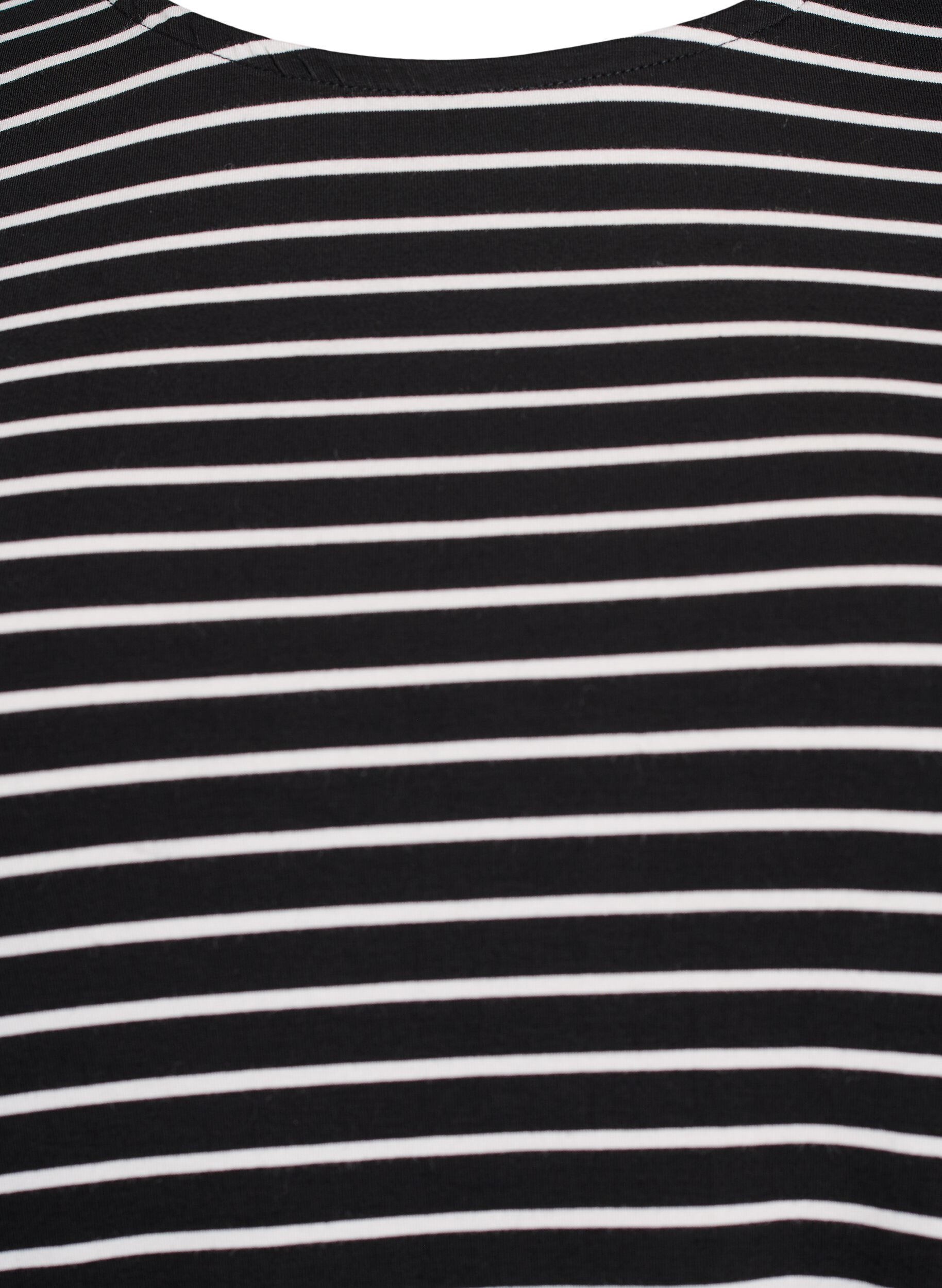 Zizzifashion Long-sleeved striped Blouse, Black, Packshot image number 2