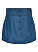 Short A-line denim skirt, Blue, Packshot image number 1
