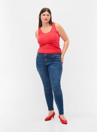 Cotton basic top, Hibiscus, Model image number 2