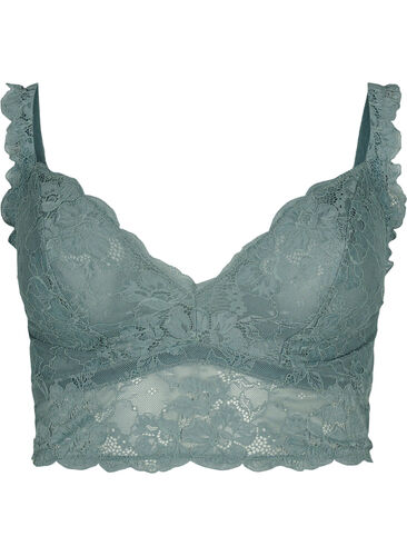 Lace bralette without underwire, Balsam Green Ass, Packshot image number 0