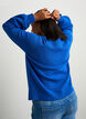Cardigan in soft knit with gold-coloured buttons, Turquoise, Model image number 2