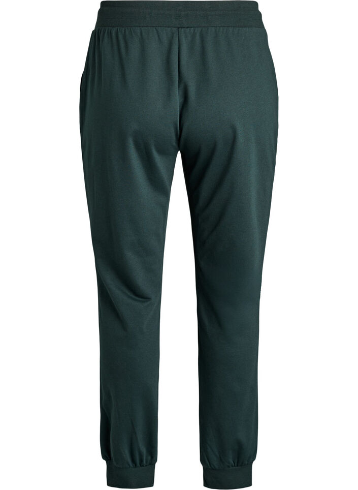 Loose tracksuit trousers with pockets, Green, Packshot image number 1