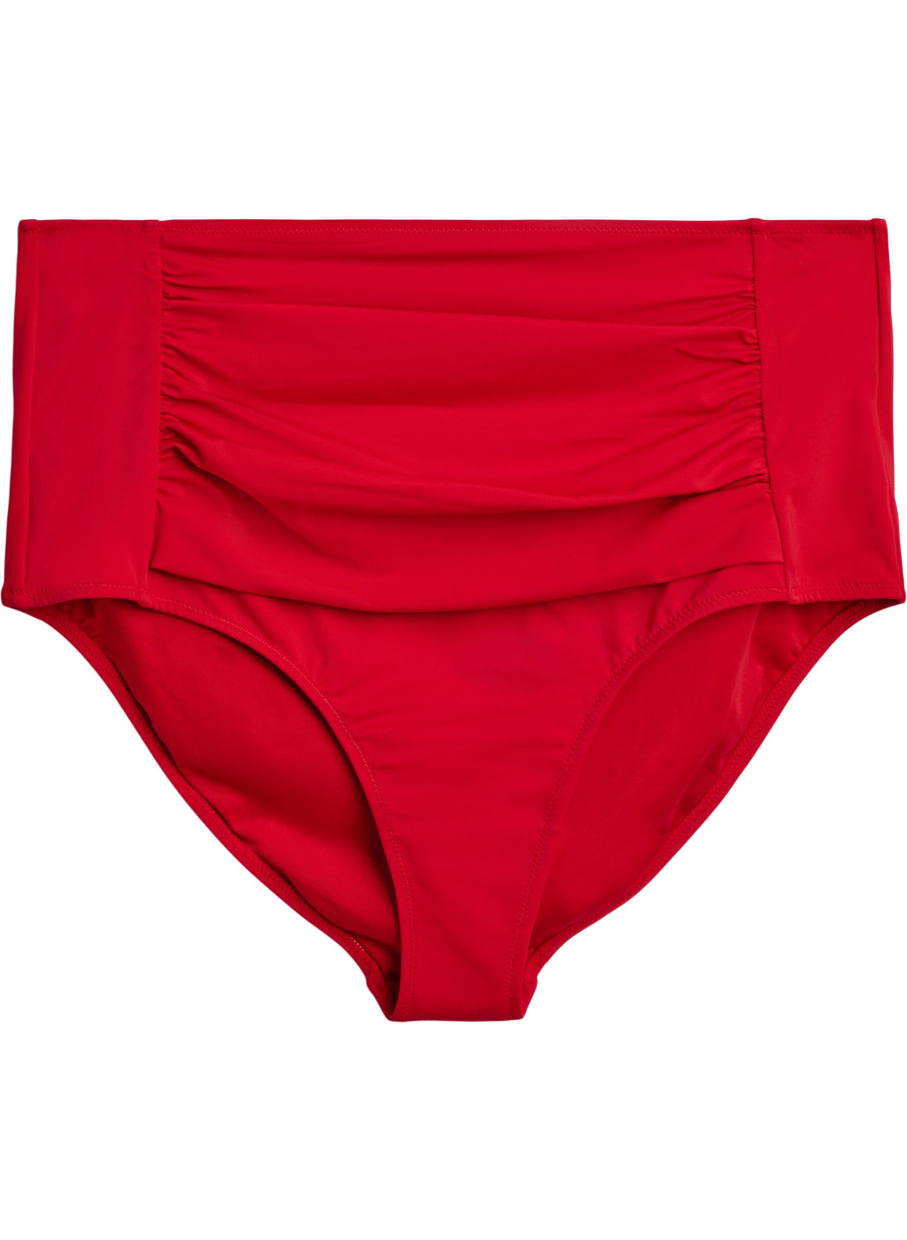 ZizzifashionBikini bottoms with high waist, Red, Packshot image number 0