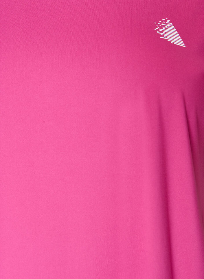Solid-coloured training T-shirt, Pink, Packshot image number 2