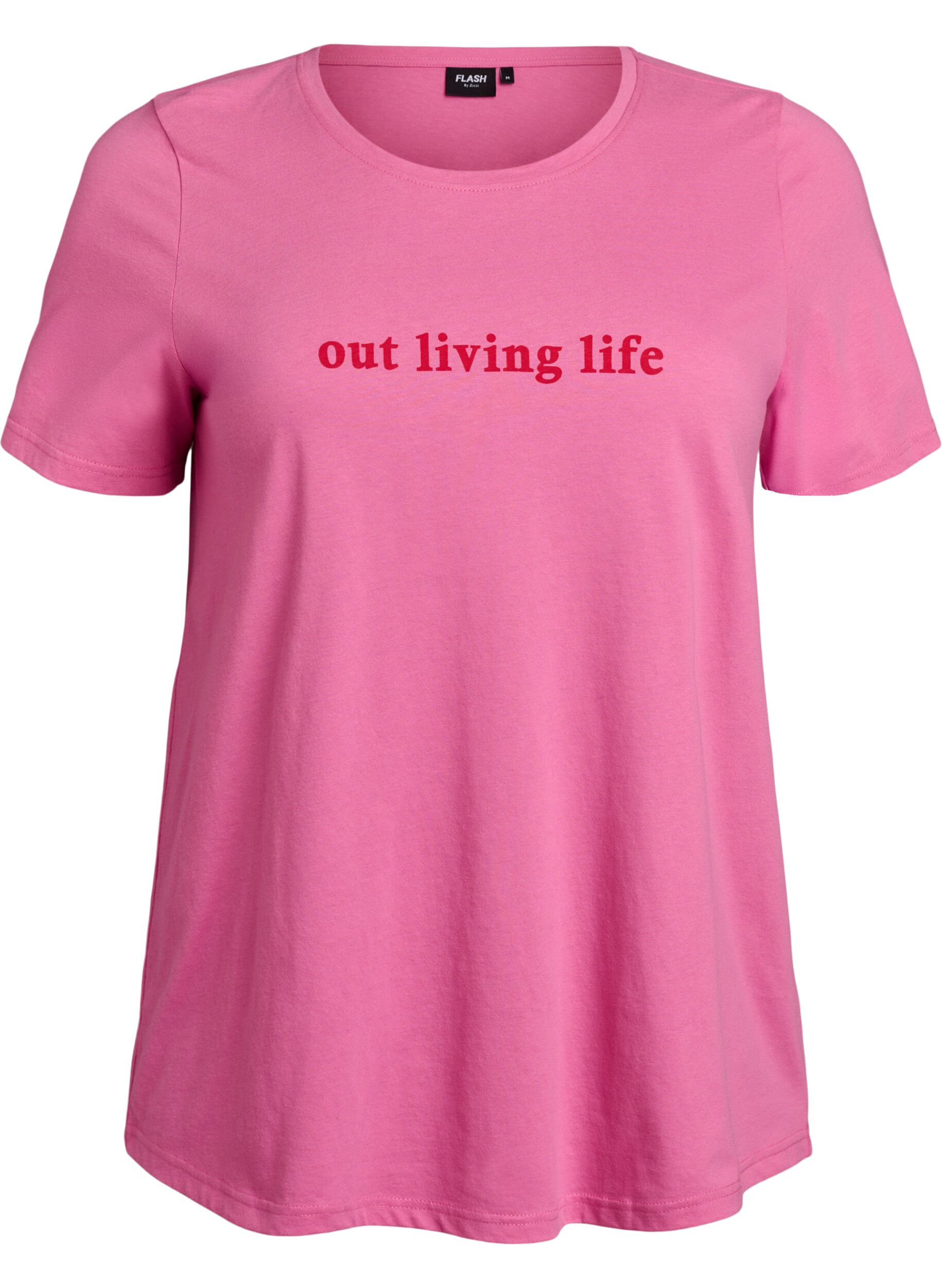 ZizzifashionT-shirt with motif, Pink, Packshot image number 0