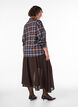 A-line midi skirt, Brown, Model image number 1