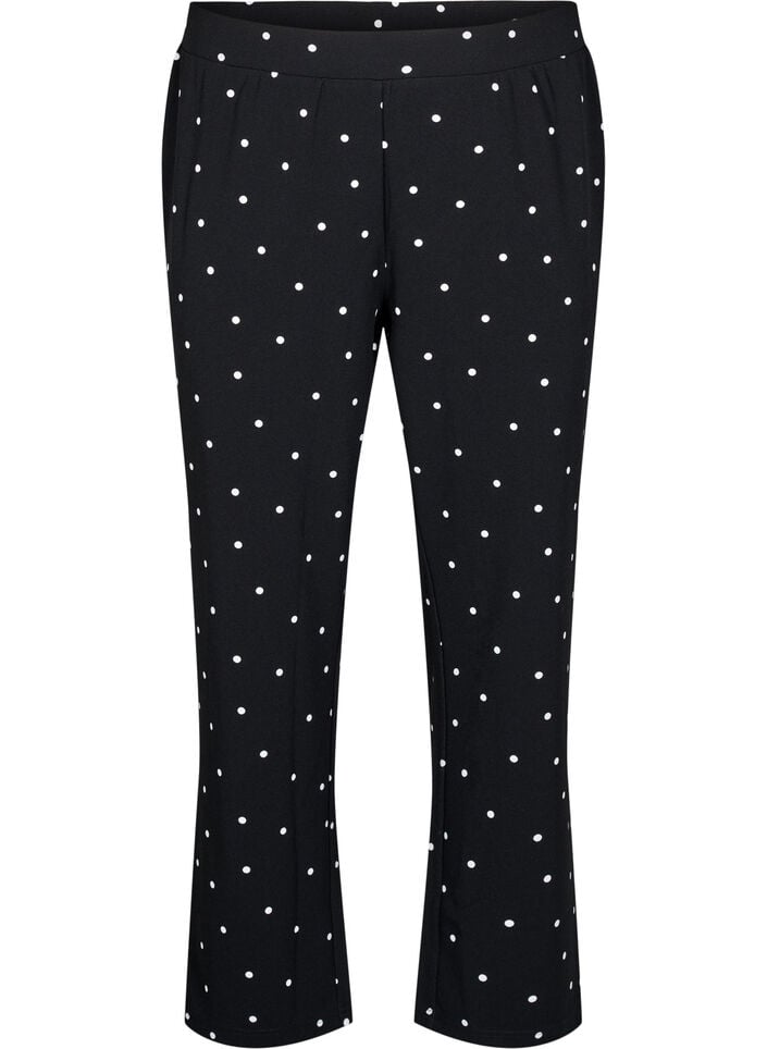 Straight fit trousers, Black, Packshot image number 0