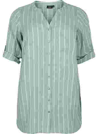 Striped v-neck shirt