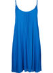 Solid colour strap dress in viscose, Blue, Packshot image number 0