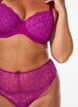 Padded bra with lace and underwire, Purple, Model image number 3
