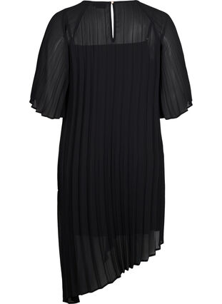 A-line dress with 2/4 sleeves, Black, Packshot image number 1