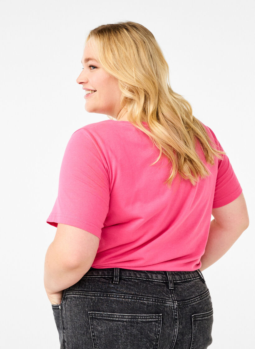 FLASH - T-shirt with motif, Pink, Model image number 2