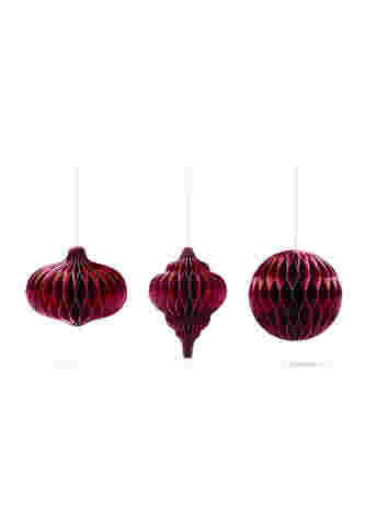 3-pack of Christmas decorations with magnetic closure