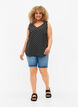 Printed top with v-neck , Black Dot, Model image number 2