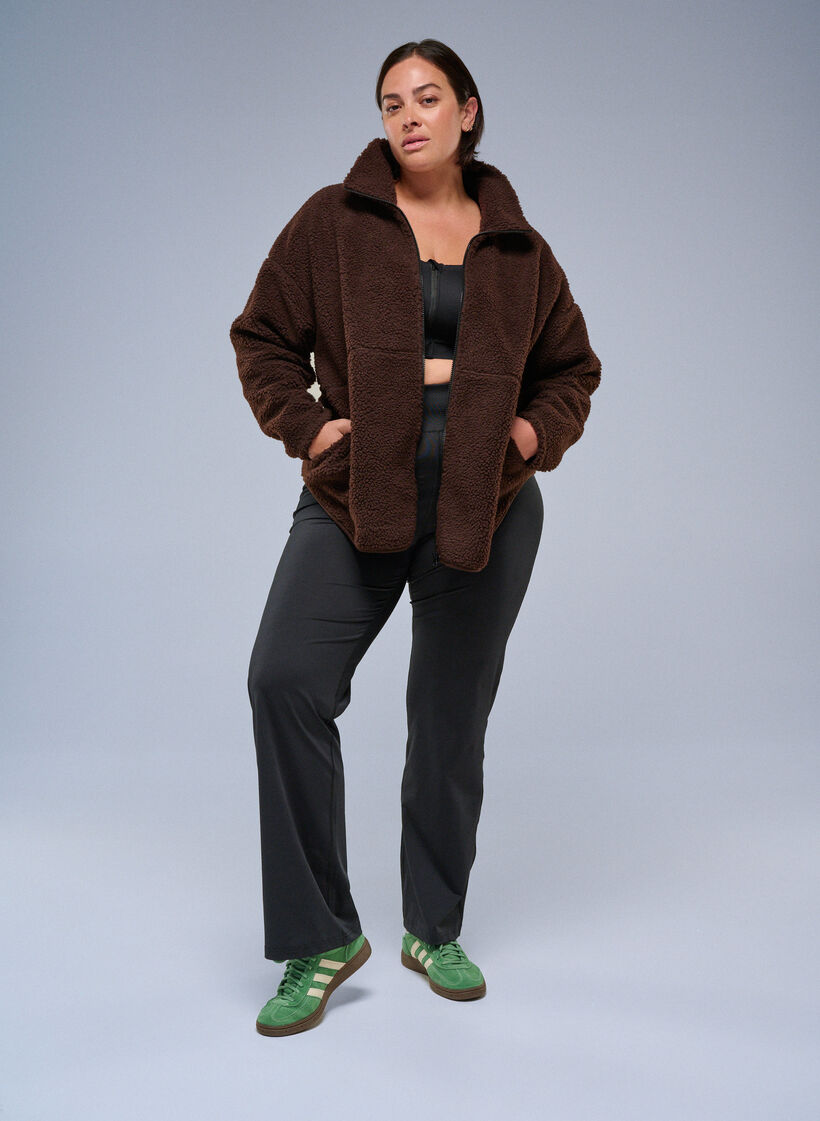 Flared workout bottoms, Black, Image image number 0