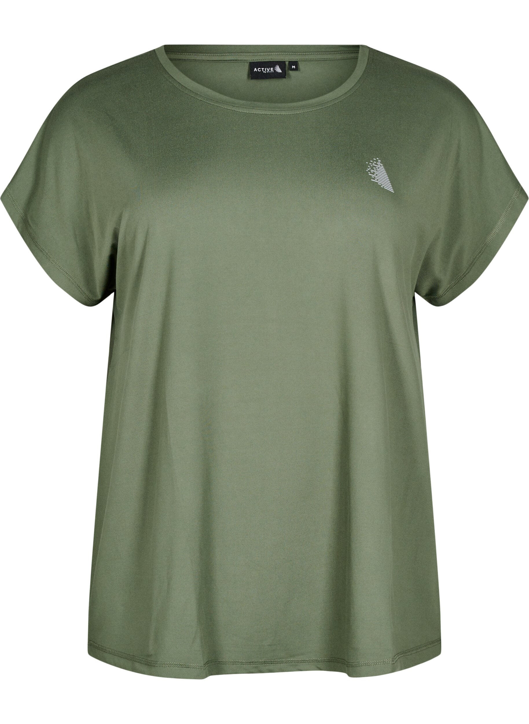 Zizzifashion Solid-coloured workout T-shirt, Green, Packshot image number 0