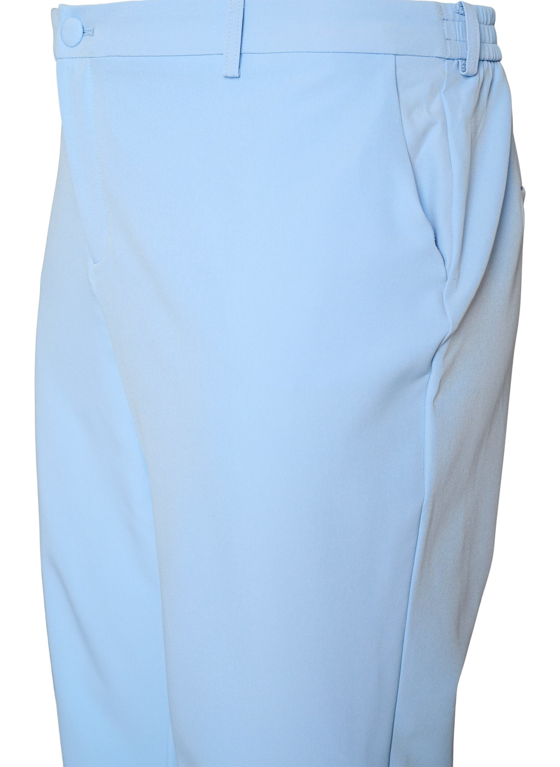 Zizzifashion Trousers with pockets and straight legs, Light Blue, Packshot image number 2