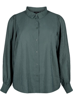 Long-sleeved shirt in TENCEL™ Modal, Dark Forest, Packshot image number 0
