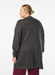 FLASH - Long rib knit cardigan with pockets, Dark Grey, Model image number 2