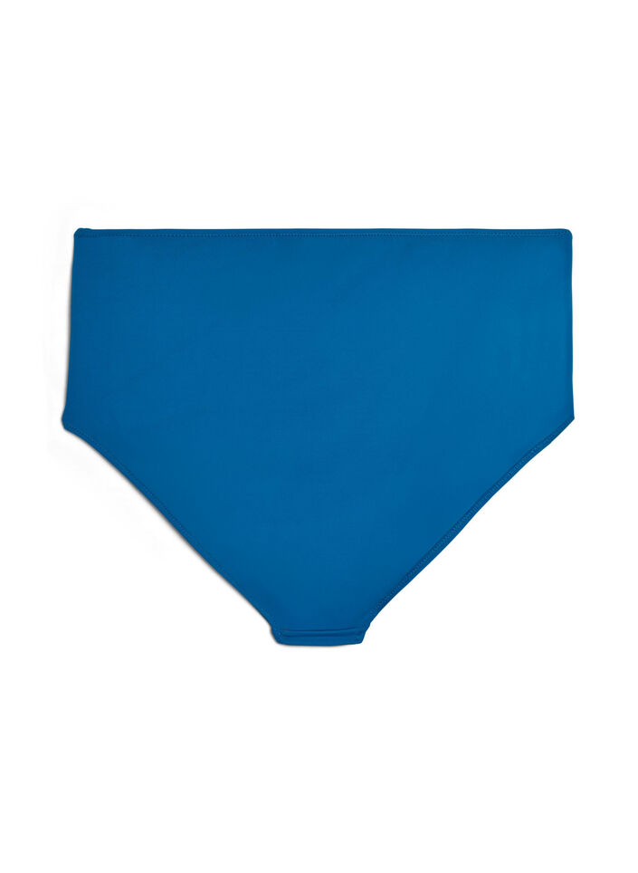 High waisted bikini bottom, Blue, Packshot image number 1