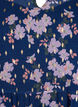 Tunic with floral print and lurex, Blue Small Fl. AOP, Packshot image number 2