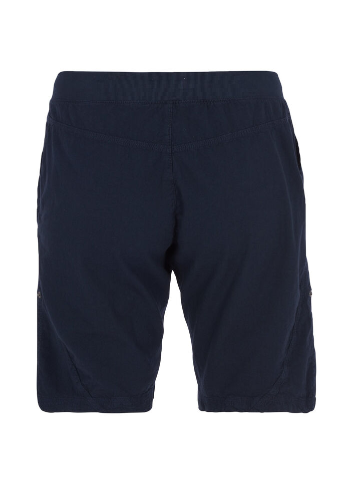 Loose cotton shorts with pockets, Blue, Packshot image number 1