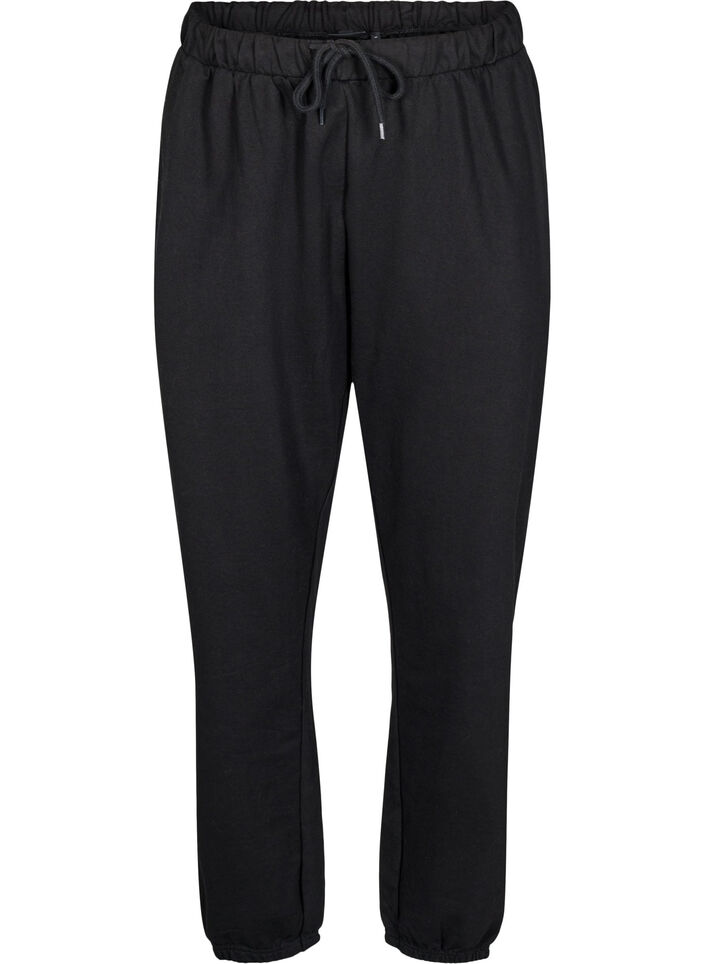 Sweatpants with pockets, Black, Packshot image number 0