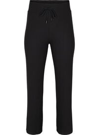 Flared training trousers in rib