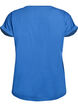 Short sleeve cotton blend T-shirt, Blue, Packshot image number 1