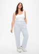 Striped cargo jeans with a straight fit, Blue White Stripe, Model image number 0