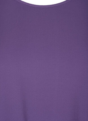 Blouse with short sleeves and a round neckline, Loganberry, Packshot image number 2