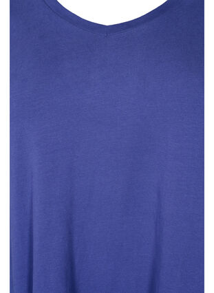 Basic plain cotton t-shirt, Deep Cobalt, Packshot image number 2