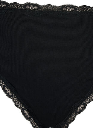 XOXO 3-Pack Women's S/M/XL Breathable Lace Cheeky Panties Black