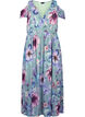 Floral maxi dress with shoulder detail, Chinois Green AOP, Packshot image number 0