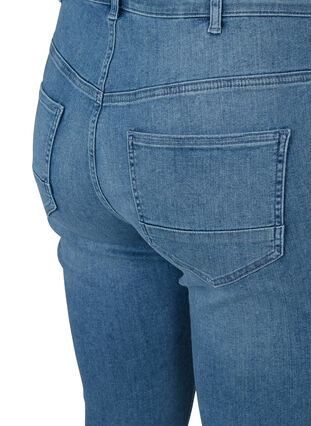 Close-fitting denim shorts, Dark blue denim, Packshot image number 3