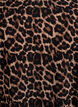 FLASH - Short sleeve viscose blouse with print, Brown, Packshot image number 2