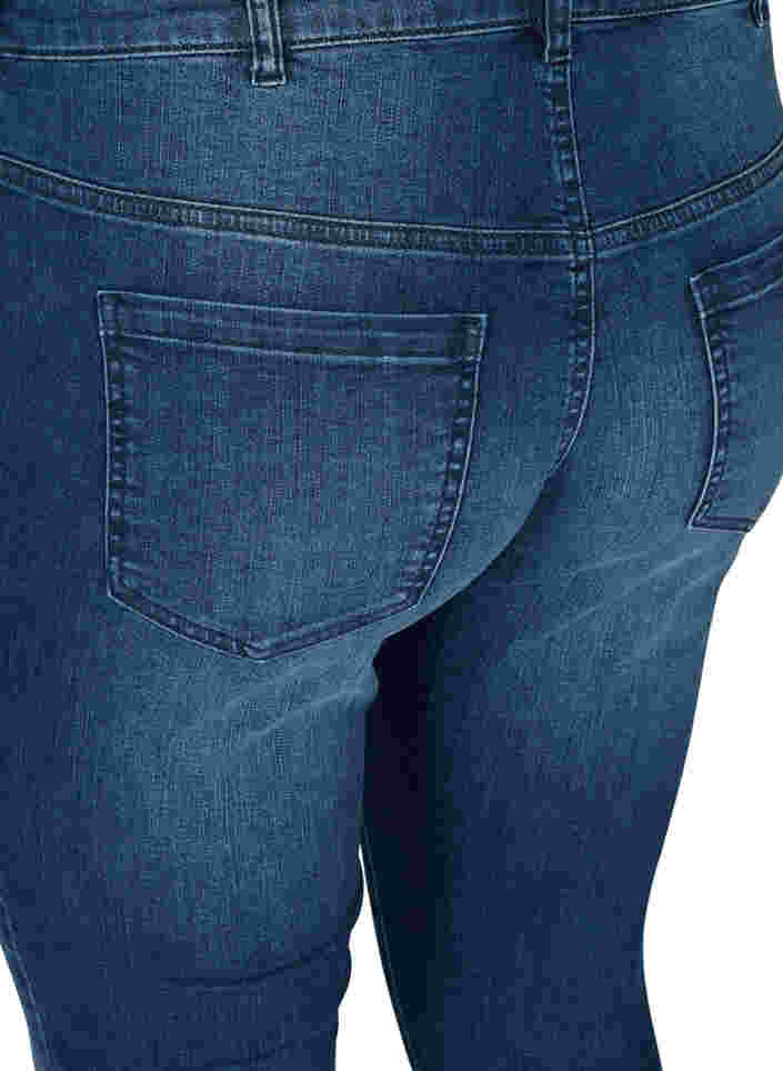 Sanna jeans with zip details, Blue denim, Packshot image number 3