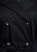 Mid-length trench coat with belt, Black, Packshot image number 2