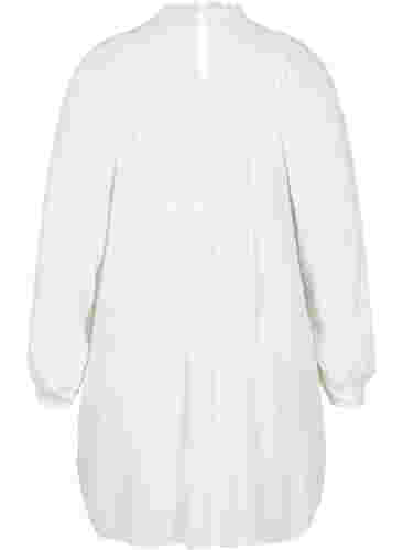 viscose tunic with lace details, Off White, Packshot image number 1
