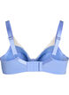 Padded bra with lace and mesh, Blue, Packshot image number 1
