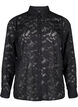 Jacquard shirt with buttons, Black, Packshot image number 0