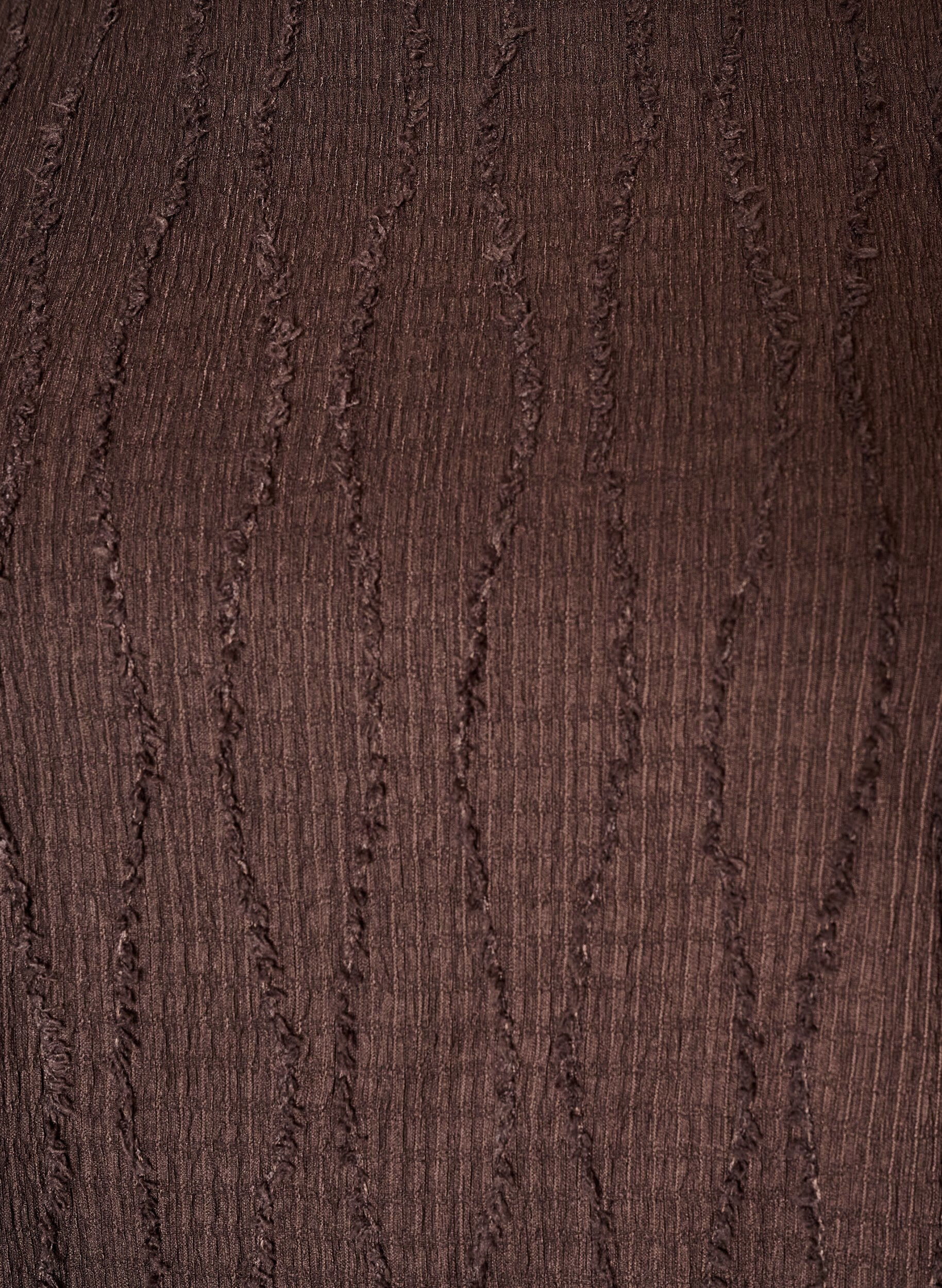 ZizzifashionJersey blouse with a wavy texture, Brown, Packshot image number 2
