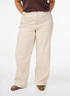 Coloured Myra jeans with wide fit and high waist, Vanilla, Model image number 2
