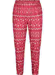 Christmas trousers with print, Tango Red/White AOP, Packshot
