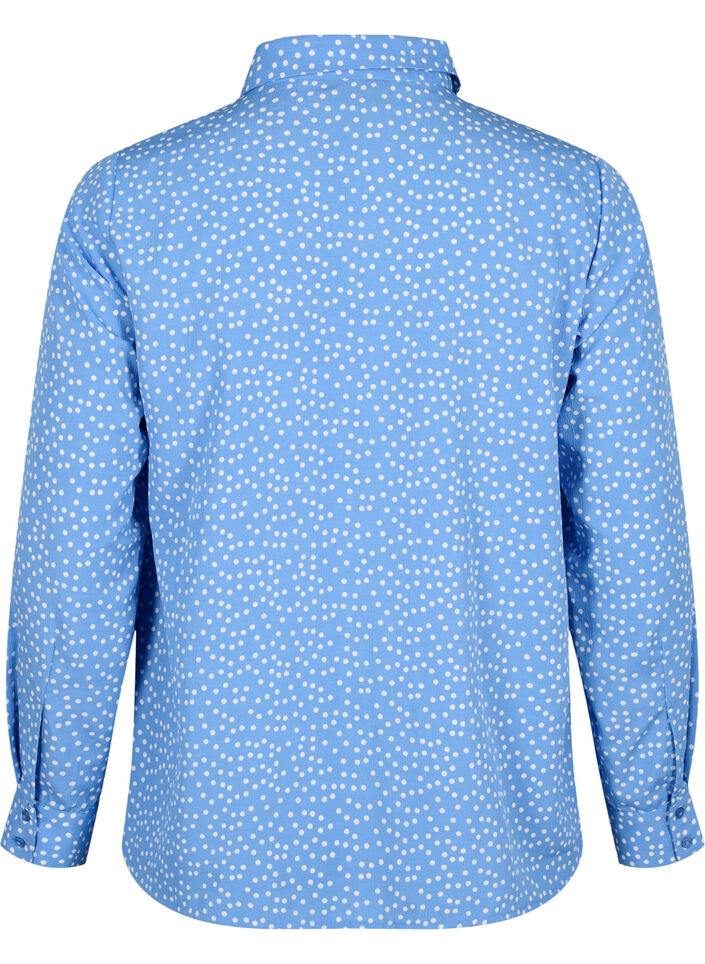 FLASH - Shirt with dots, Marina White Dot, Packshot image number 1