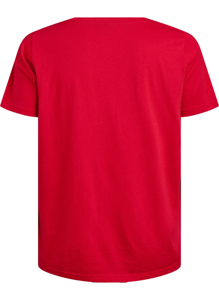 FLASH - V-neck T-shirt, Red, Packshot image number 1